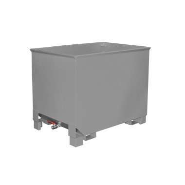 Bacs Basculants--Virutas cube, peint, gris souris