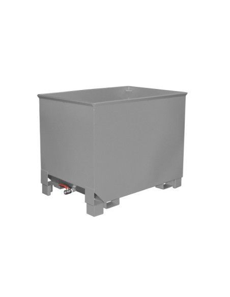 Bacs Basculants--Virutas cube, peint, gris souris