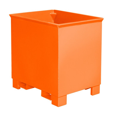 Papelera, pintada, Amarillo naranja