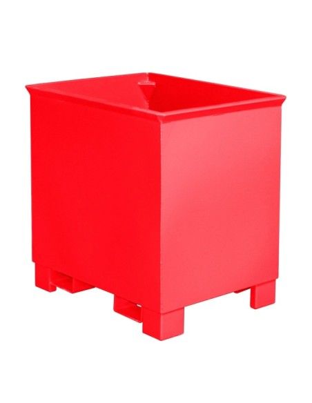 Bacs Basculants--Papelera, peint, feu rouge