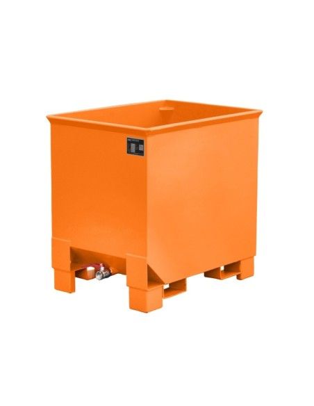 Kippbehälter--Virutas Würfel, lackiert, Orange gelb