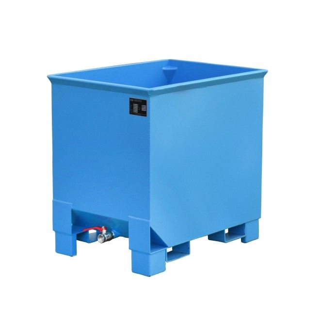Bacs Basculants--Virutas cube, peint, bleu clair