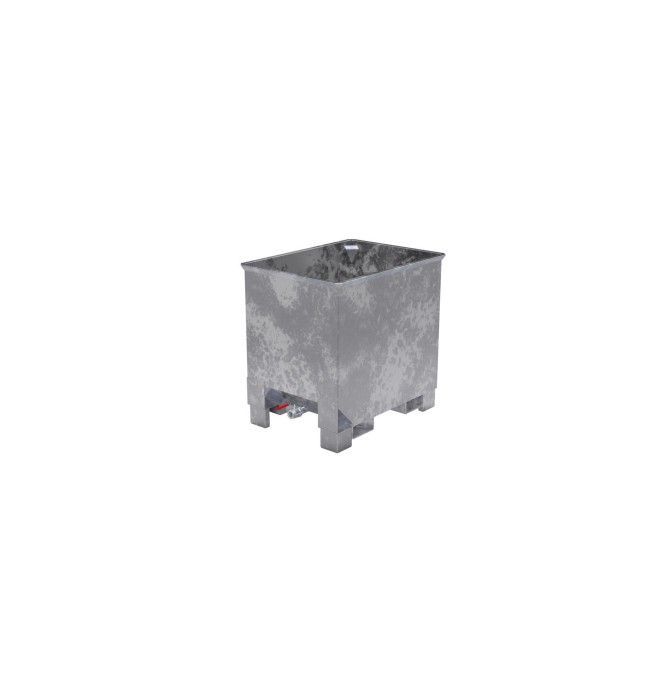 Tilting Container--Container of chips, hot galvanized