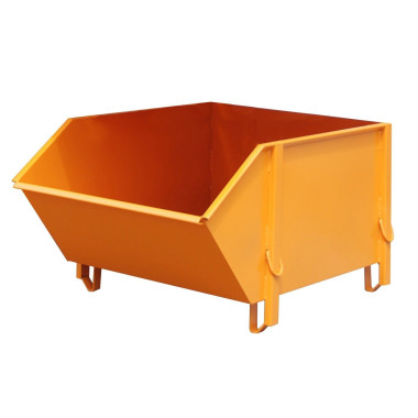 Containers for Construction--Container for materials construction, painted, Orange yellow