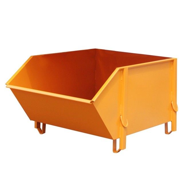 Containers for Construction--Container for materials construction, painted, Orange yellow