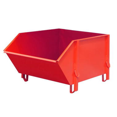 Containers for Construction--Container for materials construction, painted, red fire