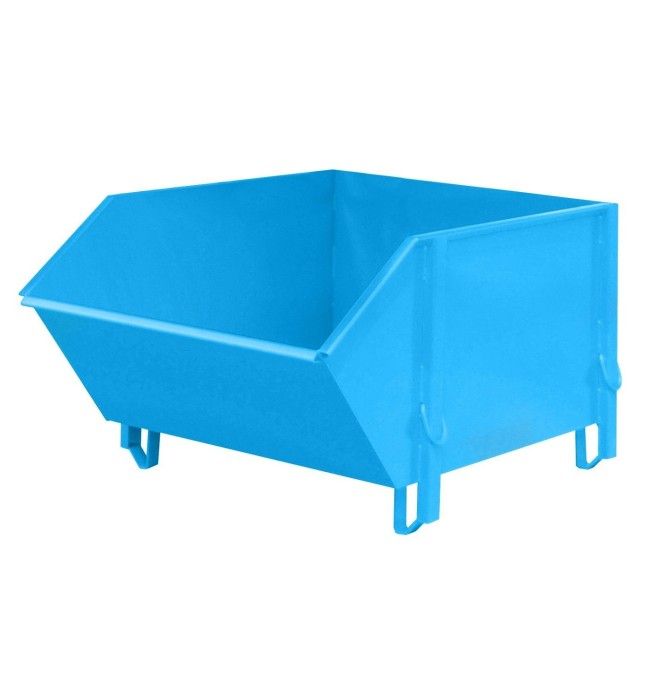 Containers for Construction--Container for materials construction, painted, light blue