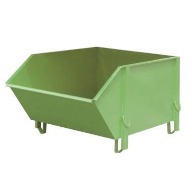 Containers for Construction--Container for materials construction, painted, green Reseda