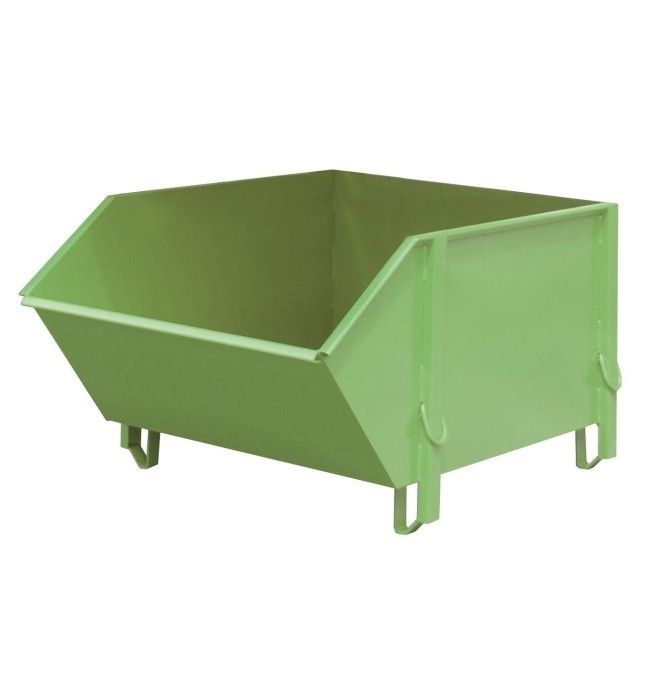Containers for Construction--Container for materials construction, painted, green Reseda