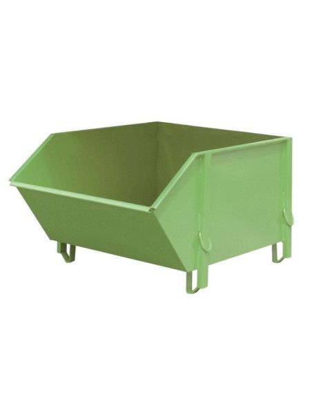 Containers for Construction--Container for materials construction, painted, green Reseda