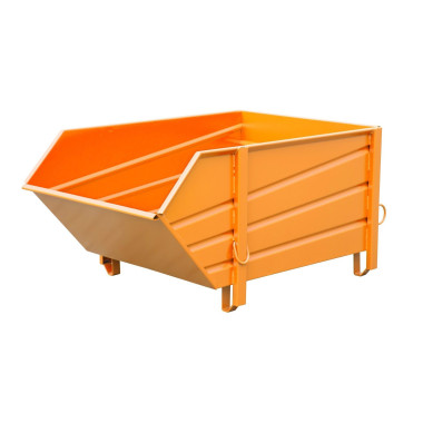 Containers for Construction--Container for materials construction, painted, Orange yellow