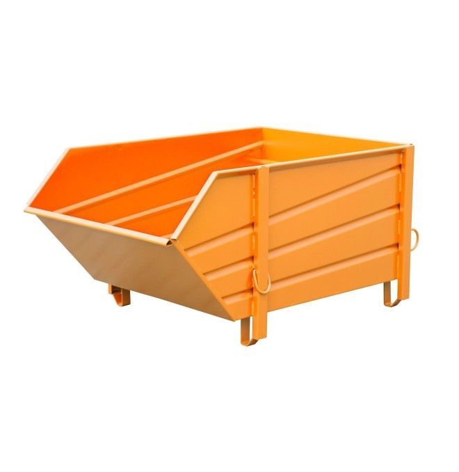 Containers for Construction--Container for materials construction, painted, Orange yellow
