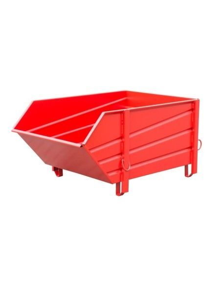 Container Für Den Bau--Container für materialien konstruktion, lackiert, rotes feuer