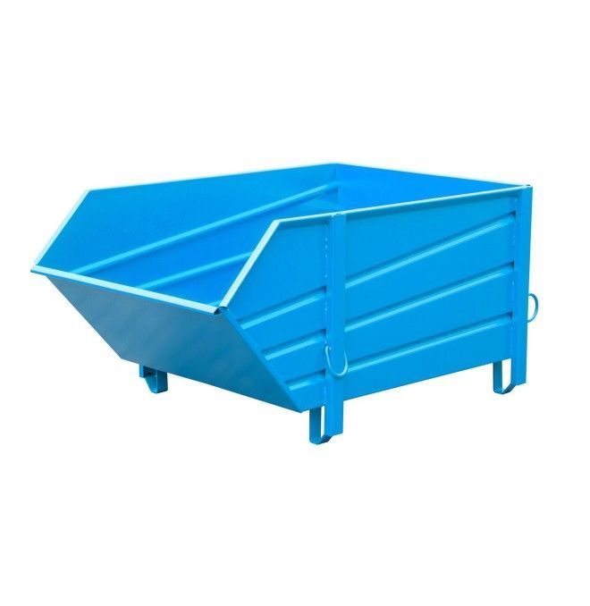 Containers for Construction--Container for materials construction, painted, light blue
