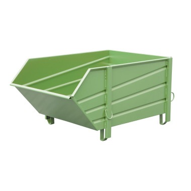 Containers for Construction--Container for materials construction, painted, green Reseda