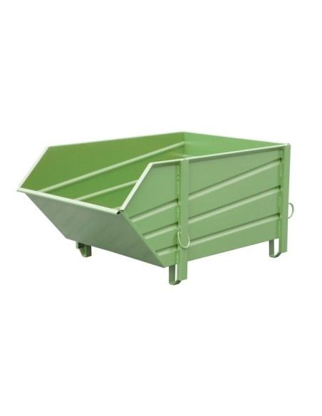 Containers for Construction--Container for materials construction, painted, green Reseda
