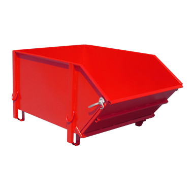 Containers for Construction--Container for materials construction, painted, red fire