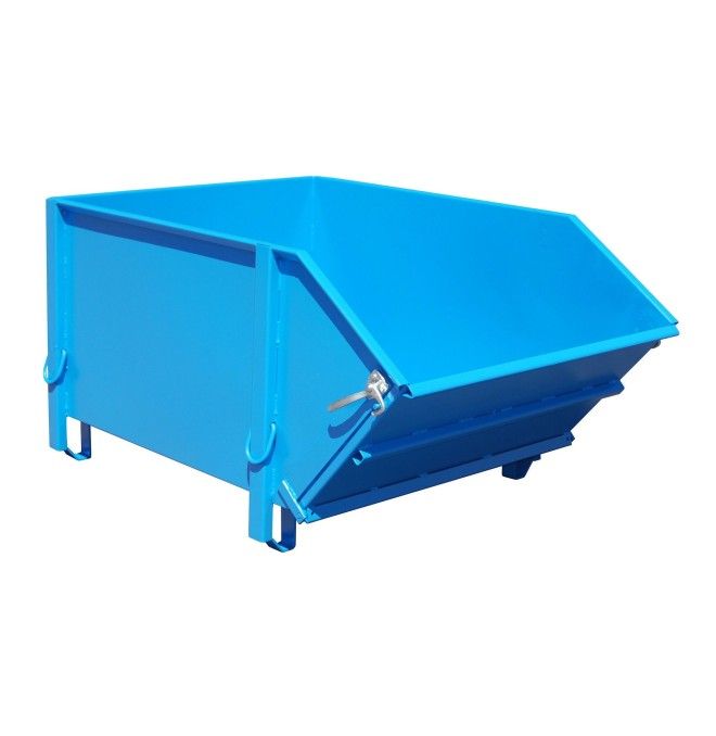 Containers for Construction--Container for materials construction, painted, light blue