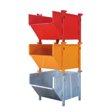 Contenitori e Cesti-Batea per macerie, sabbia... dipinto azzurro 2