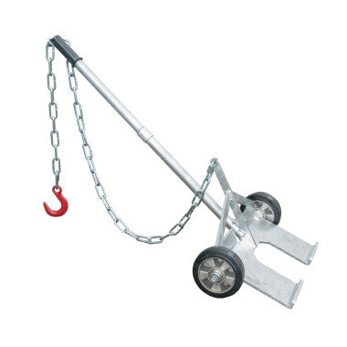 Recogedor de palets de dos ruedas, galvanizado en caliente