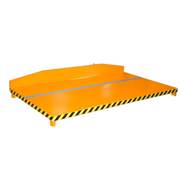 Implementos Especiais--Plataforma transportadora de cortes, capacidade de 2.000 kg, amarelo laranja