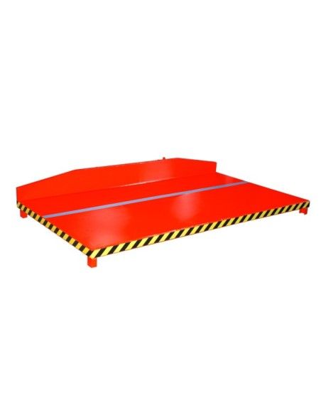 Plataforma para Recortes, pintada, Rojo fuego