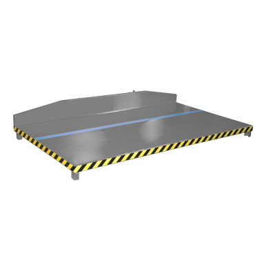 Plataforma para Recortes, pintada, gris Ratón