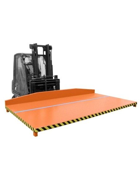 Attrezzi Speciali--Platform per riordini, dipinto, giallo arancio