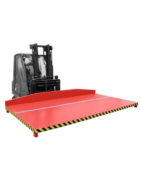 Plataforma para Recortes, pintada, Rojo fuego