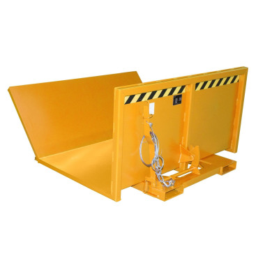 Contenitore Ribaltabile--Contenitore per materiale lungo, verniciato, giallo arancio