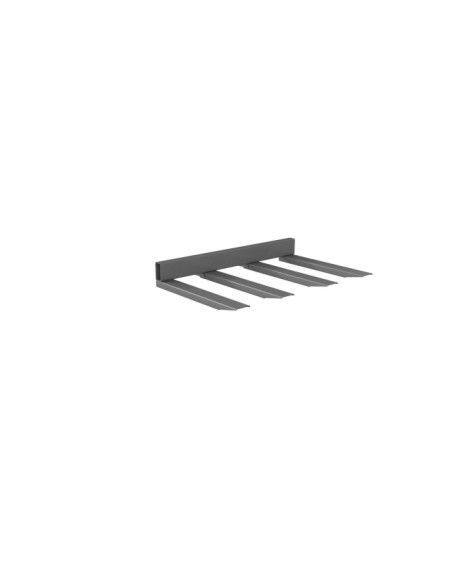 Special Attachments--Long material carrier, painted, gray mouse