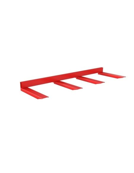 Implementos Especiais-- Portador de material longo, pintado, fogo vermelho