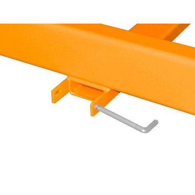 Portador de material largo, pintado, Amarillo naranja