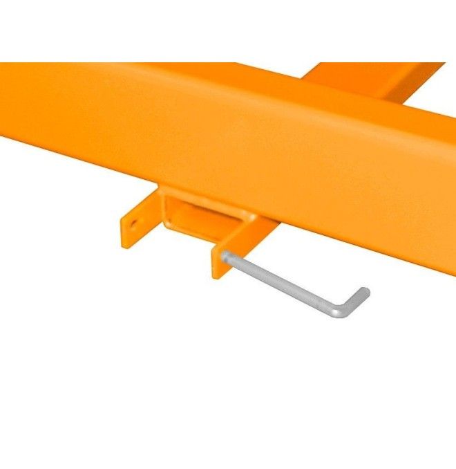 Portador de material largo, pintado, Amarillo naranja