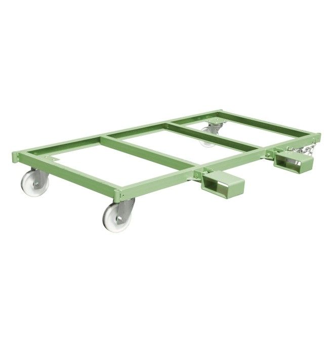 Attrezzi Speciali--Sidecar lungo in materiale, verniciato, verde reseda