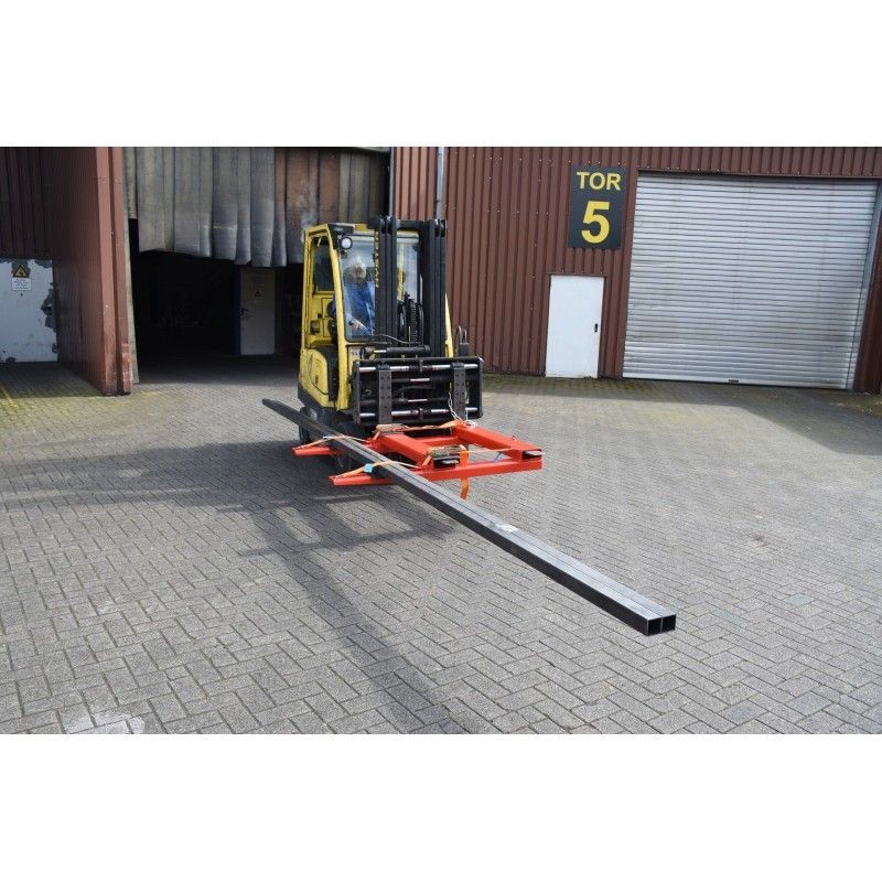 Extended Loading Machine Long load handling device, painted, orange-yellow...