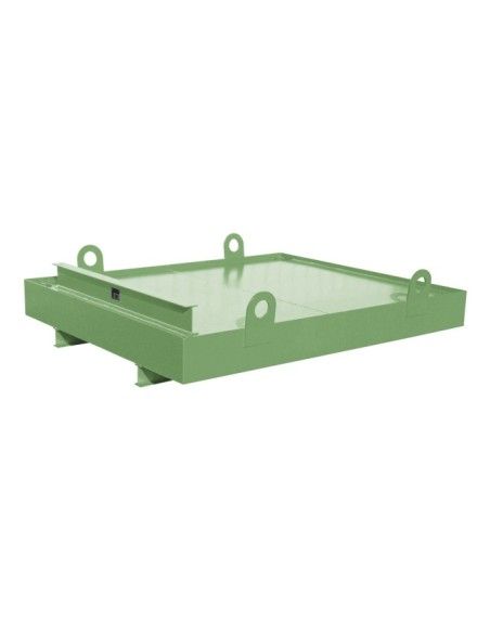 --Collective belt for containers, painted, green