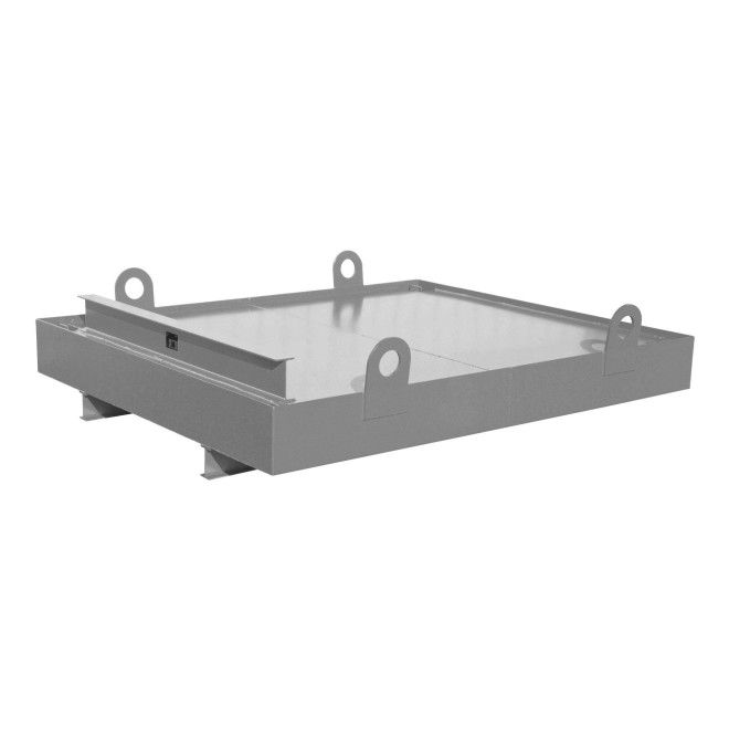 Bandeja colectora para contenedores, pintada, gris ratón