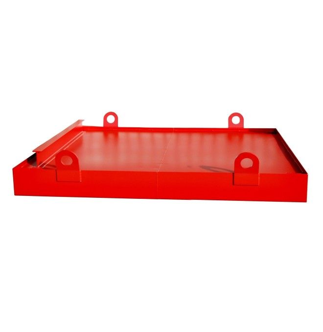 Bandeja colectora para contenedores, pintada, rojo fuego