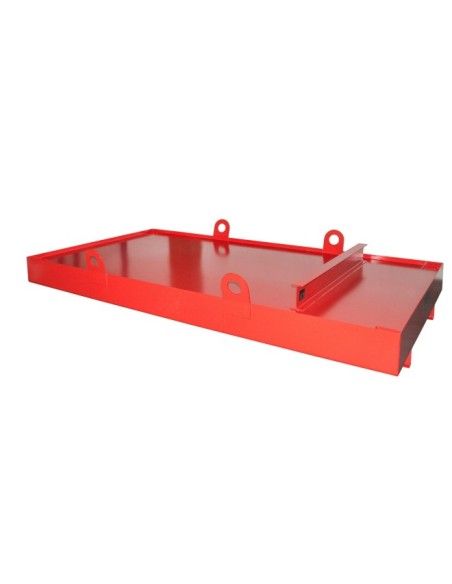 Bandeja colectora para contenedores, pintada, rojo fuego