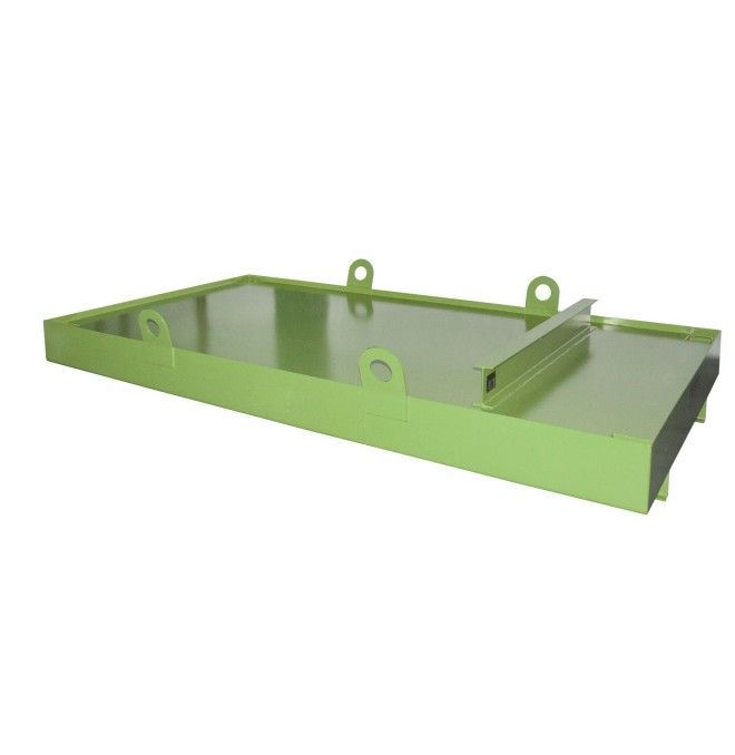 Bandeja colectora para contenedores, pintada, verde Reseda