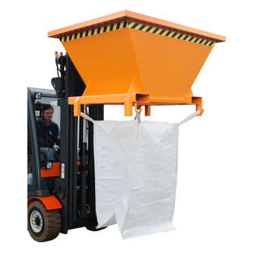 Tilting Container--Tilting Container filler, painted, Orange yellow