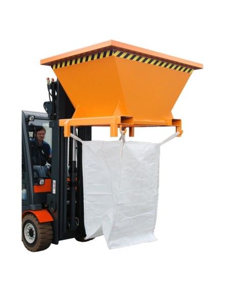 Recipiente Inclinável--Recipiente Inclinável enchimento, pintado, Laranja amarela