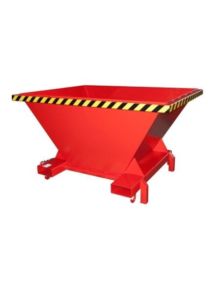 Tolva de llenado, pintada, rojo fuego