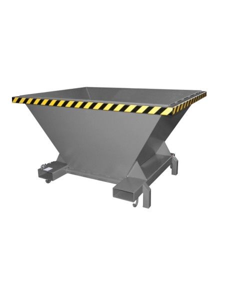 Tilting Container--Tilting Container filled, painted, gray mouse
