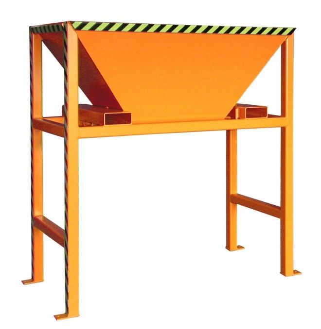 Tilting Container--Tilting Container filler, painted, Orange yellow