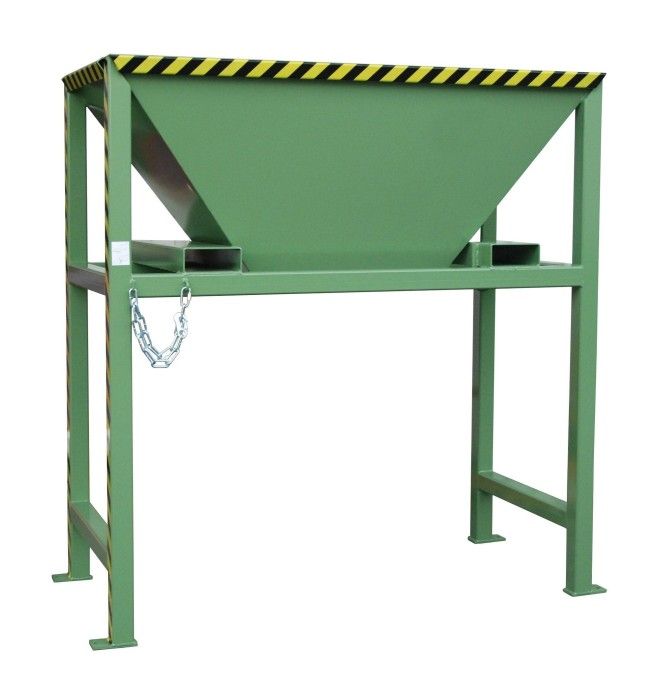 Recipiente Inclinável--Recipiente Inclinável enchimento, pintado, verde