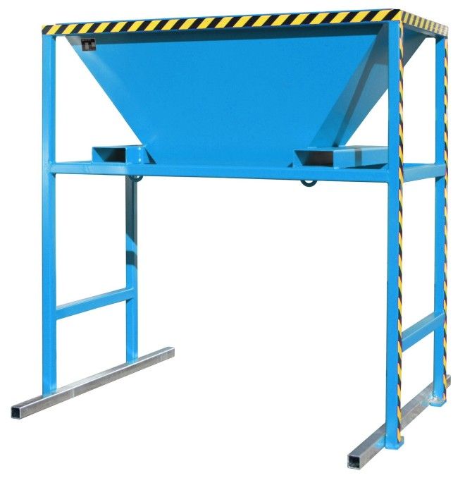 Bacs Basculants--Bac Basculant remplissage, peint, bleu clair
