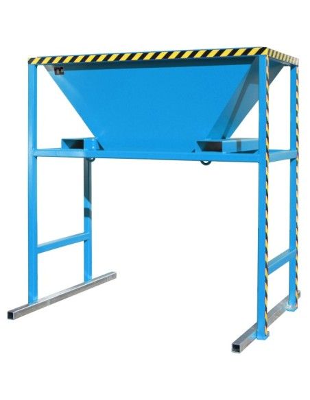 Recipiente Inclinável--Recipiente Inclinável enchimento, pintado, azul claro