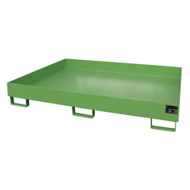 -- Smooth shelf, painted, green
